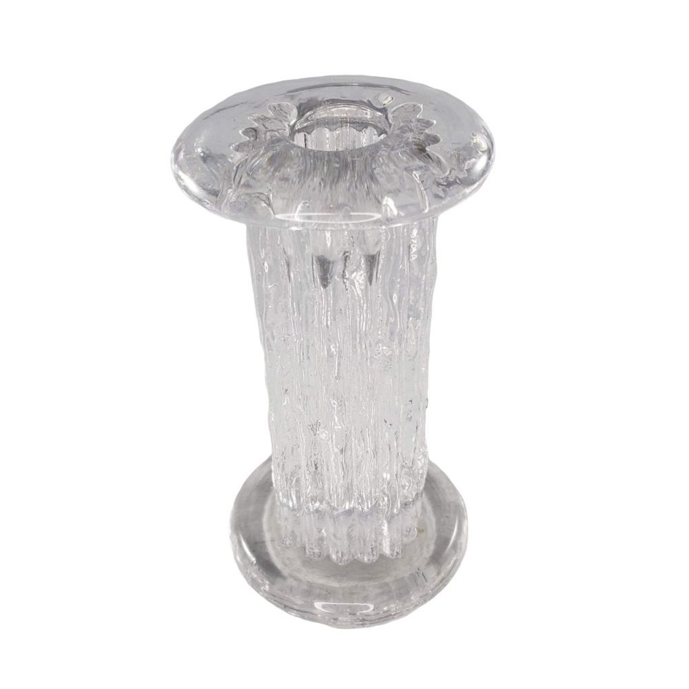 Vintage Kosta Boda Tall Candle Holder Rurik Pattern Ann Warff Design